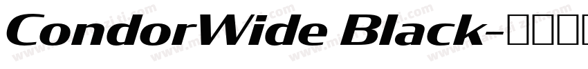 CondorWide Black字体转换